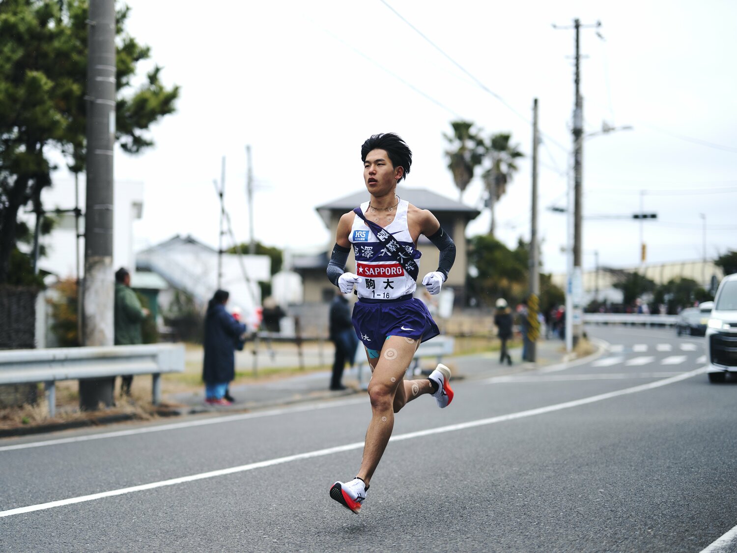 勝負手だった4区の山川　©Yuki Suenaga