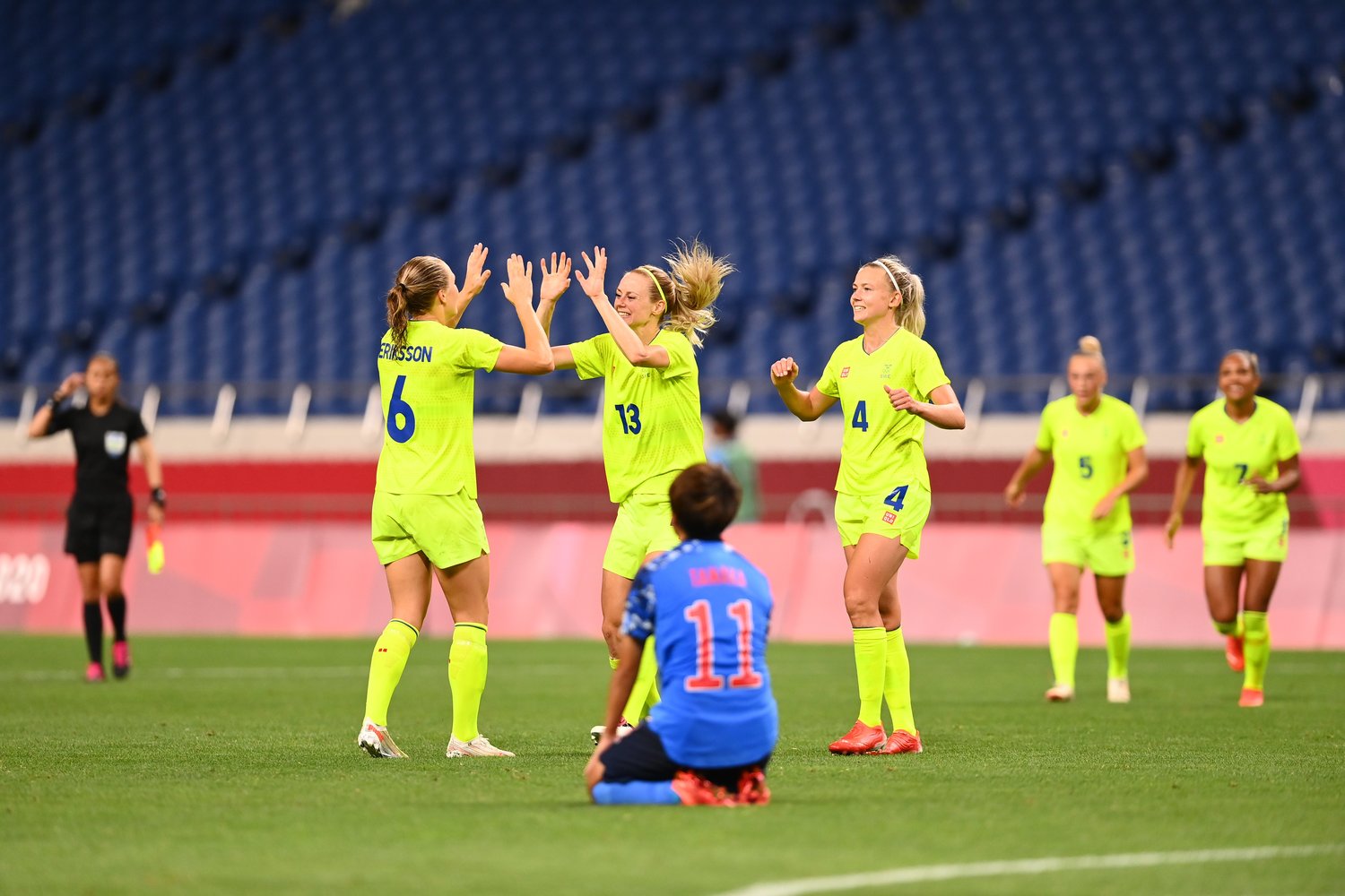 同点で迎えた後半、日本はスウェーデンに攻守で圧倒された ©︎Takuya Kaneko/JMPA