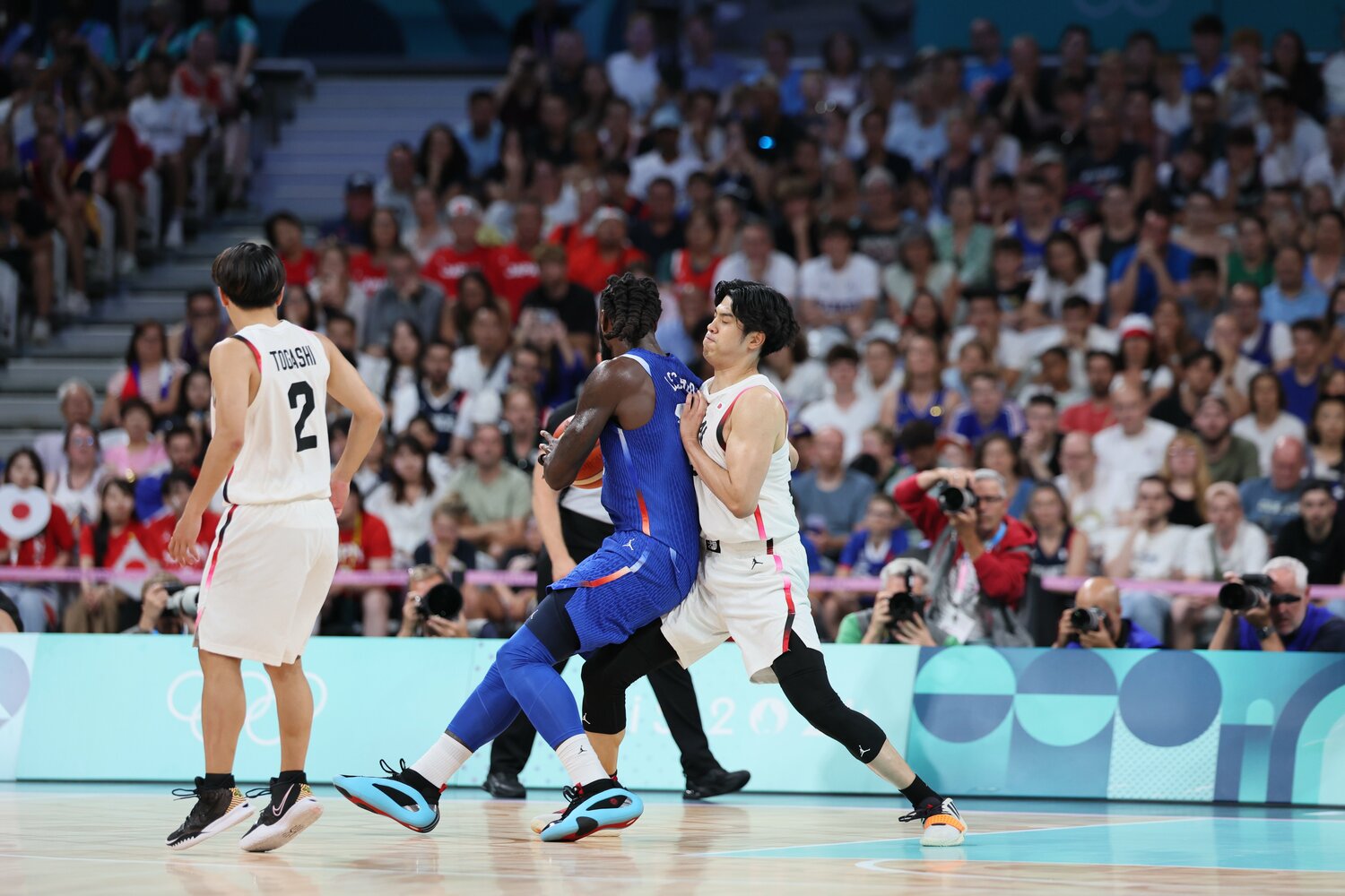 フランス戦でも特にディフェンスで特筆すべき活躍を見せた　©︎Kaoru Watanabe/JMPA