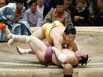 力士と怪我の切っても切れない関係。慢性化する前に完治させる制度を！＜Number Web＞ photograph by Kyodo News