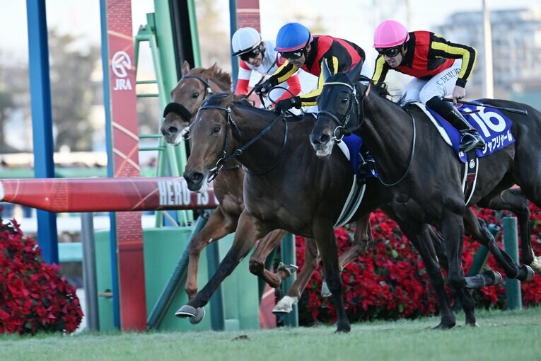 12月22日の有馬記念。シャフリヤールとの激しい叩き合いを鼻差で制したレガレイラ　©Keiji Ishikawa