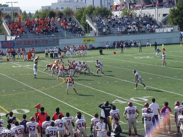 法政大ディフェンスに対してはその反応速度の速さを「逆手に取る」攻撃を行ったという／取材対象者提供