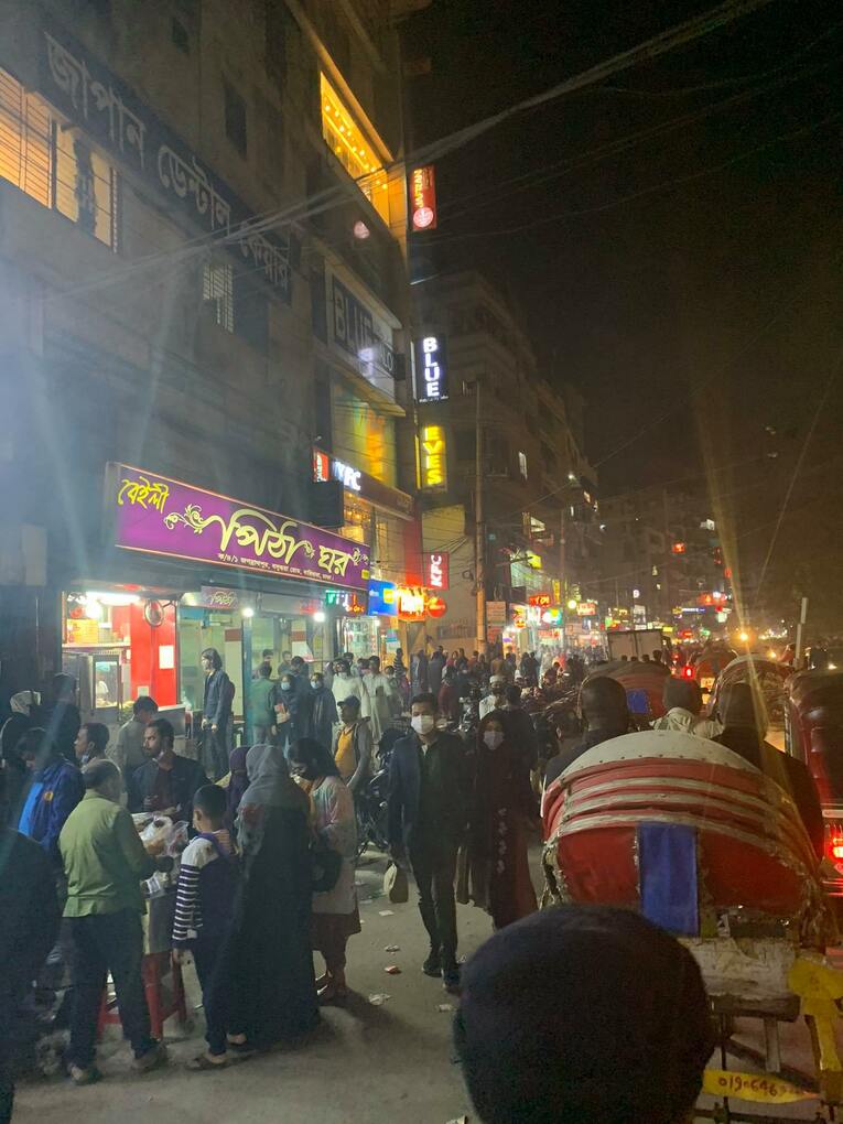 バングラデシュの街並（本人提供）