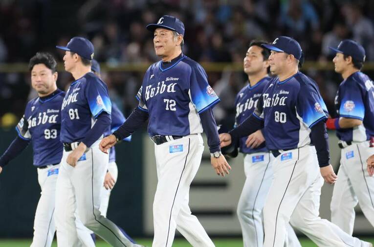 今シーズン、最下位に沈んだ西武 ／ photograph by JIJI PRESS
