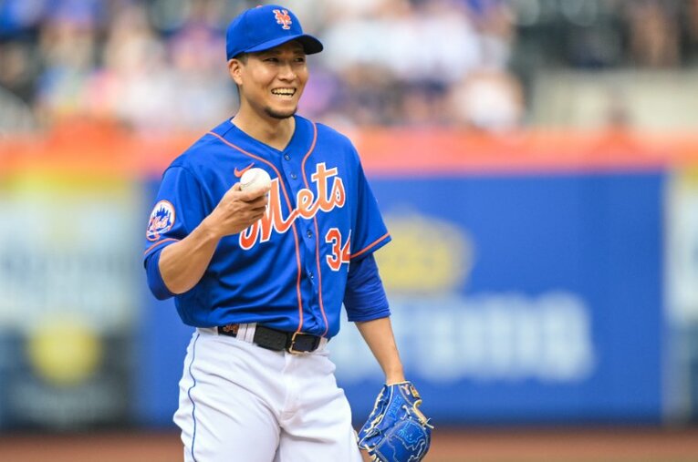 メジャー1年目の今季12勝をあげ防御率2.96、シーズン200奪三振も達成したメッツの千賀 ／ photograph by Nanae Suzuki