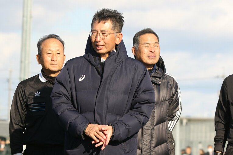 青木さんにオファーを出した作陽・野村総監督（当時監督）　©︎Takahito Ando