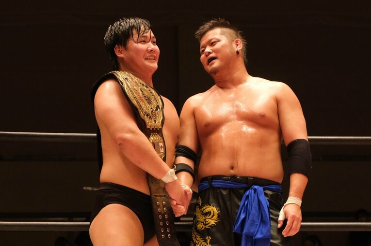 「今日は負けたけどすごく楽しかった」と10周年大会での試合を振り返った