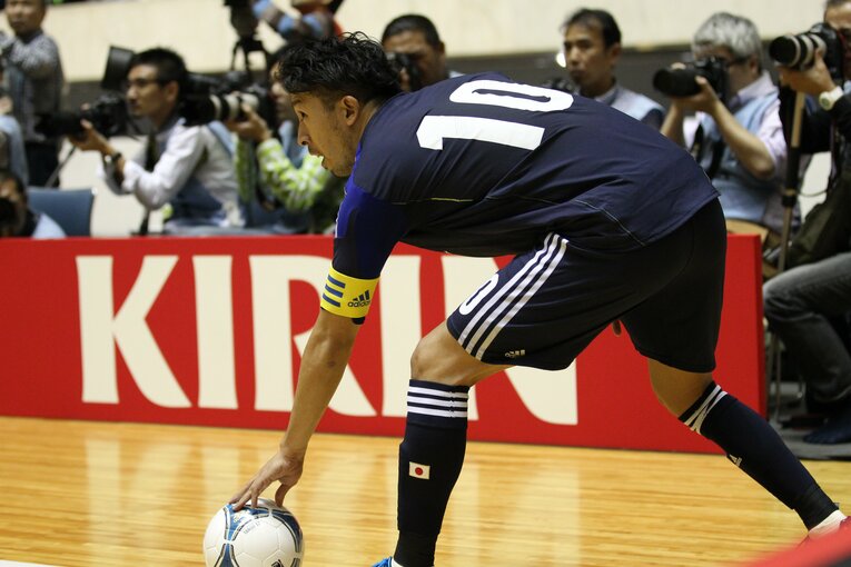 木暮賢一郎はフットサル日本代表でナンバー10を背負った象徴的存在だ（2012年撮影）　©Shigeki Yamamoto