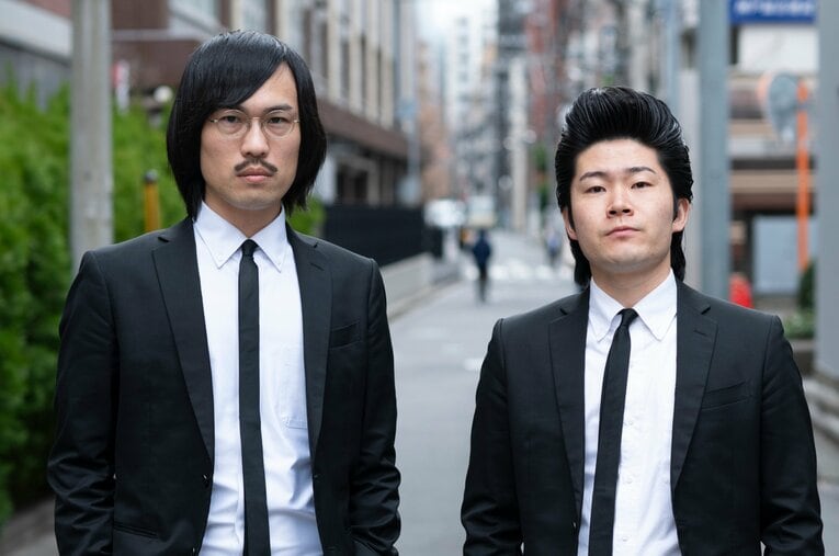 結成2年半でM-1決勝初出場となったジョックロック。福本ユウショウ（ツッコミ、ネタ作り担当、左）とゆうじろー（ボケ担当） ／ photograph by Tadashi Hosoda