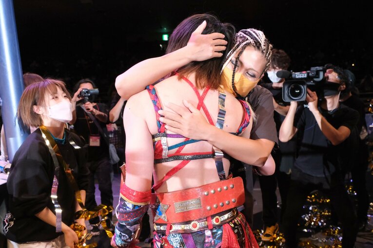 朱里vs林下詩美（2021年12月29日スターダム両国大会）　©Norihiro Hashimoto