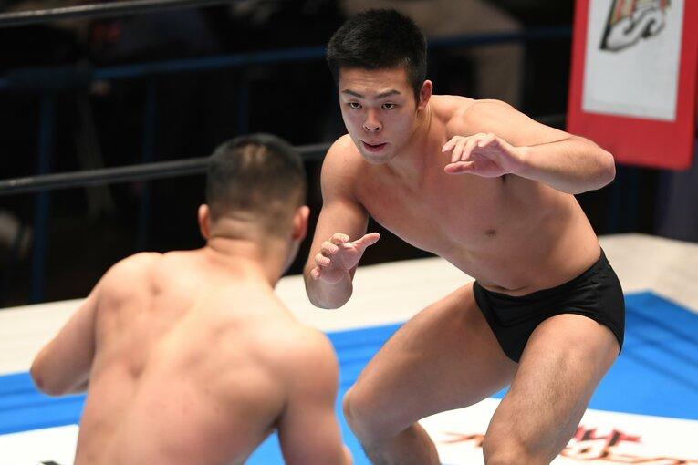 昨年11月14日の新日本プロレス。8月の後楽園ホールでデビューした藤田晃生