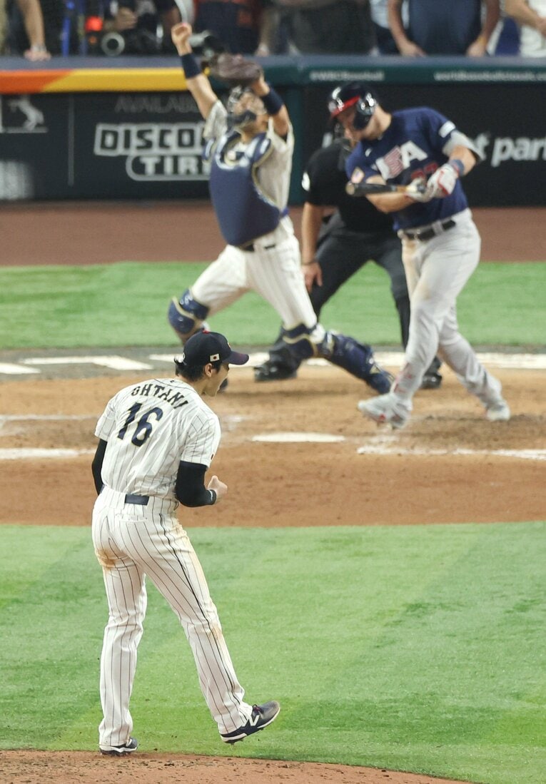 大谷vsトラウト　©JIJI PRESS