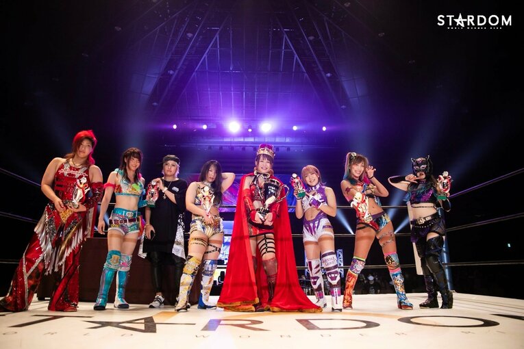 優勝を果たした朱里　©STARDOM