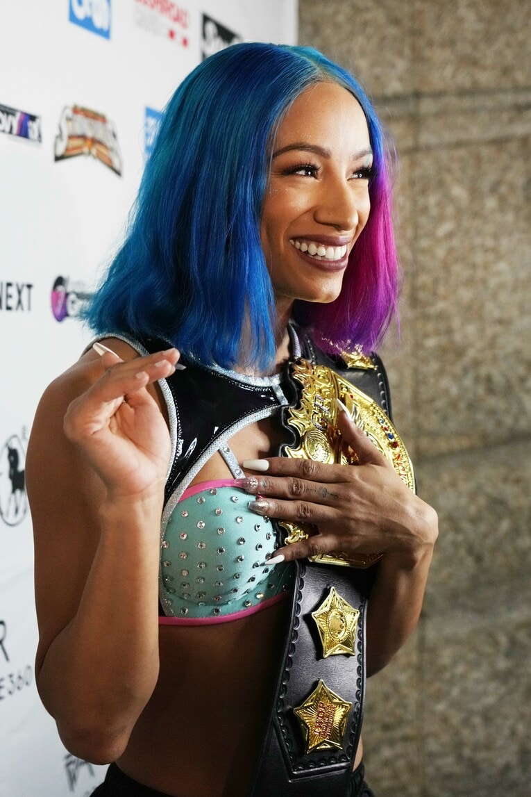 IWGP女子王者のメルセデス・モネ。4月23日の横浜アリーナで岩谷麻優と対戦する