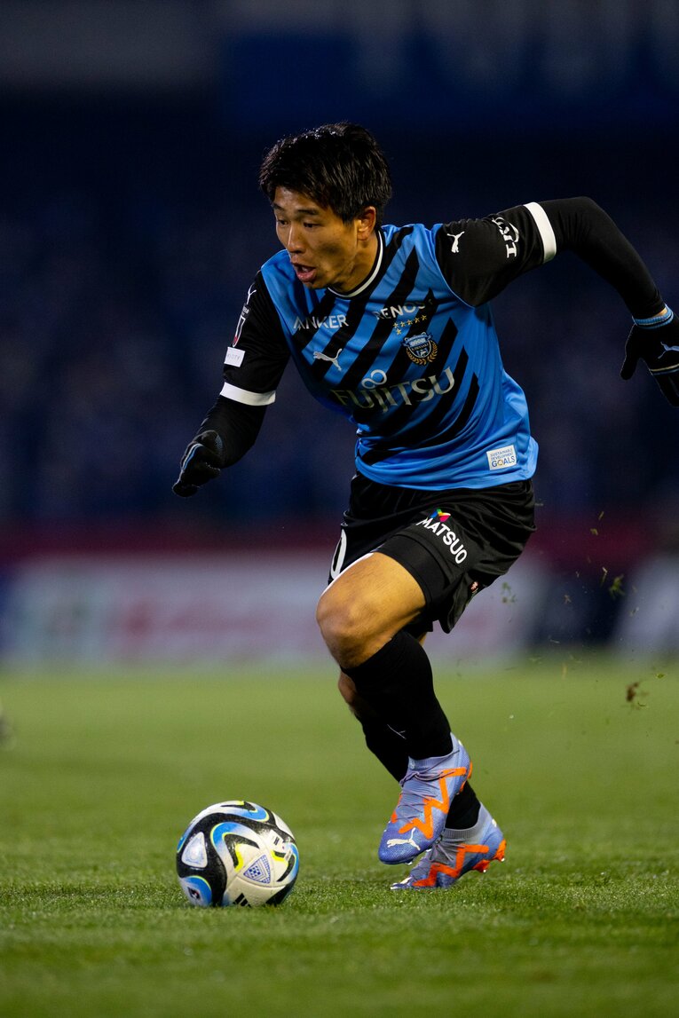 2023年の開幕節でJリーグデビューを飾った山田新　©KAWASAKI FRONTALE
