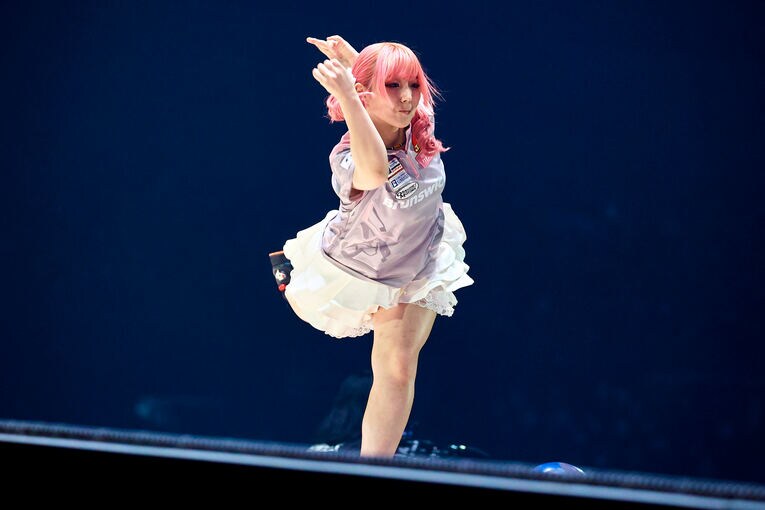 プロボウラー部門女子2位の岩見彩乃プロ　©Kayo Sekiguchi