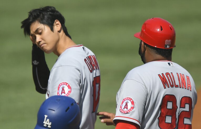 2020年の大谷翔平　©Getty Images