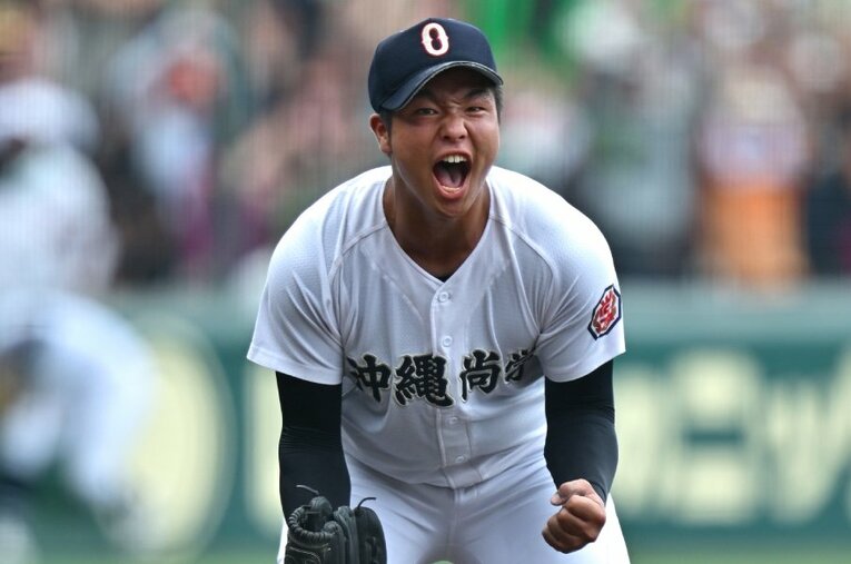 U-18で対戦したアメリカ代表の監督・選手が絶賛した5人の日本人選手。写真は沖縄尚学・末吉良丞 ／ photograph by Hideki Sugiyama