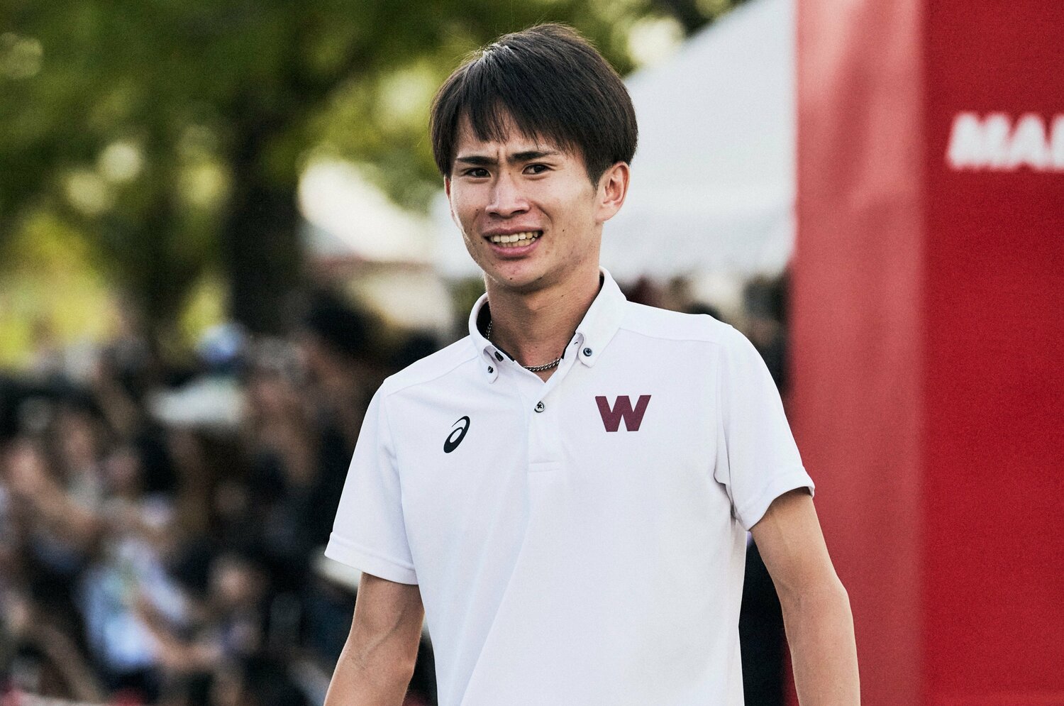 勝負を分ける区間となった2区で区間賞を獲得した山口　©Yuki Suenaga