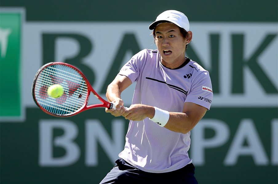 西岡良仁は男子テニス界の個性だ。身長170cmでトップ100という自負。＜Number Web＞ photograph by Getty Images