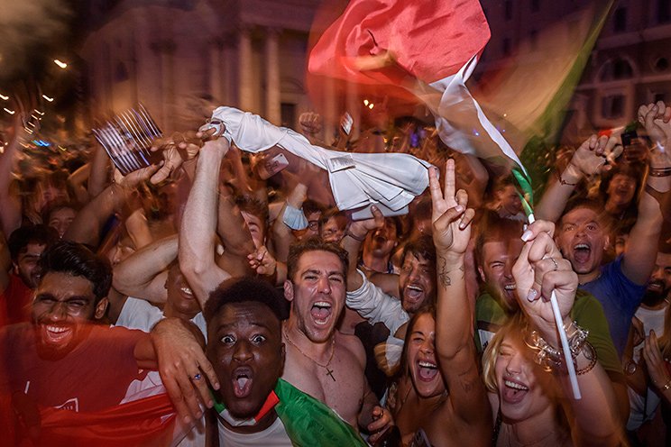 イタリアはもう大はしゃぎ©Getty Images