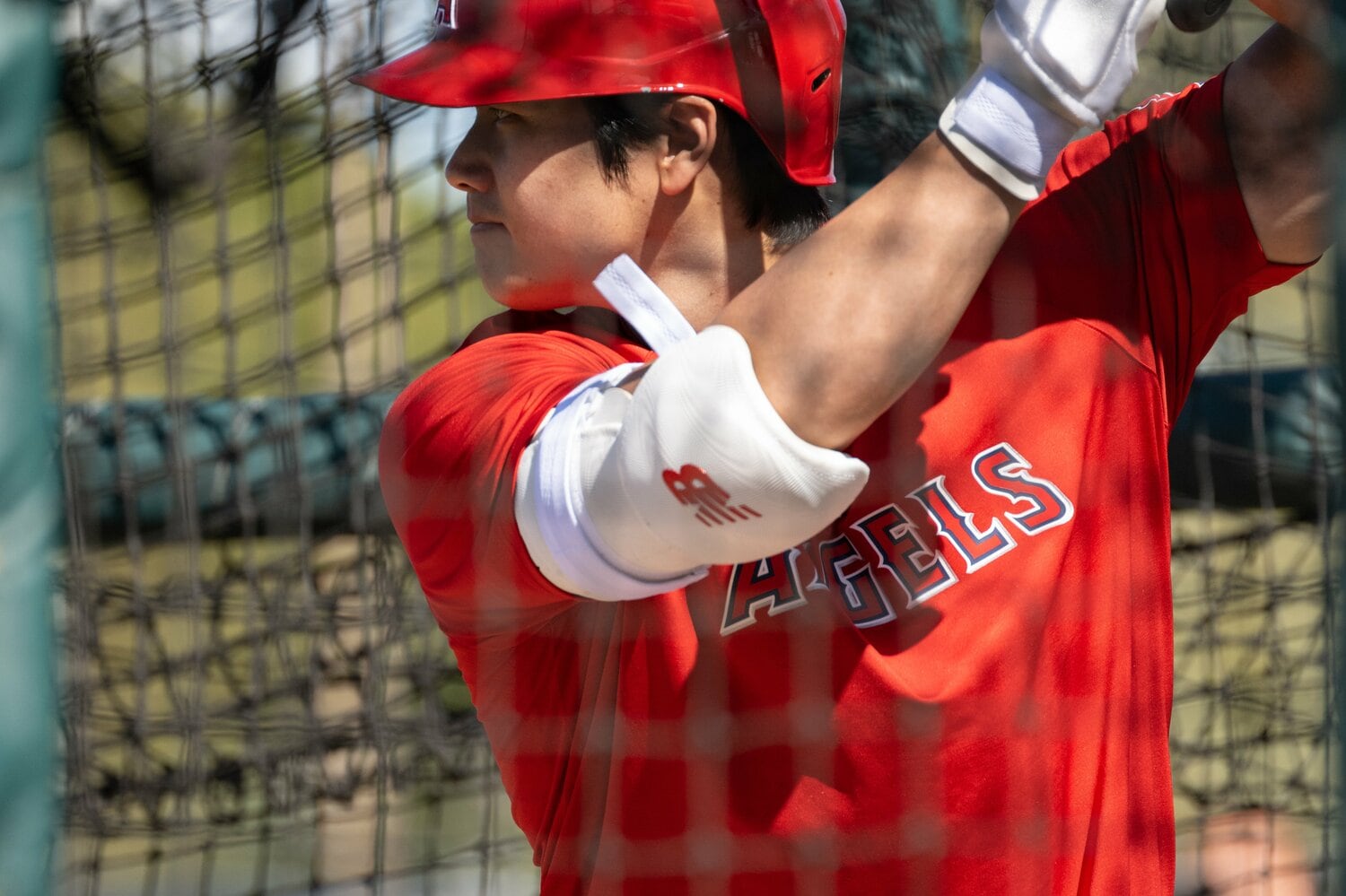2023年エンゼルスキャンプでの大谷　©Nanae Suzuki