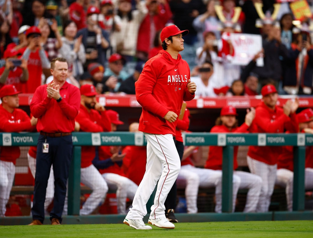 レギュラーシーズン最終戦での大谷　©Getty Images