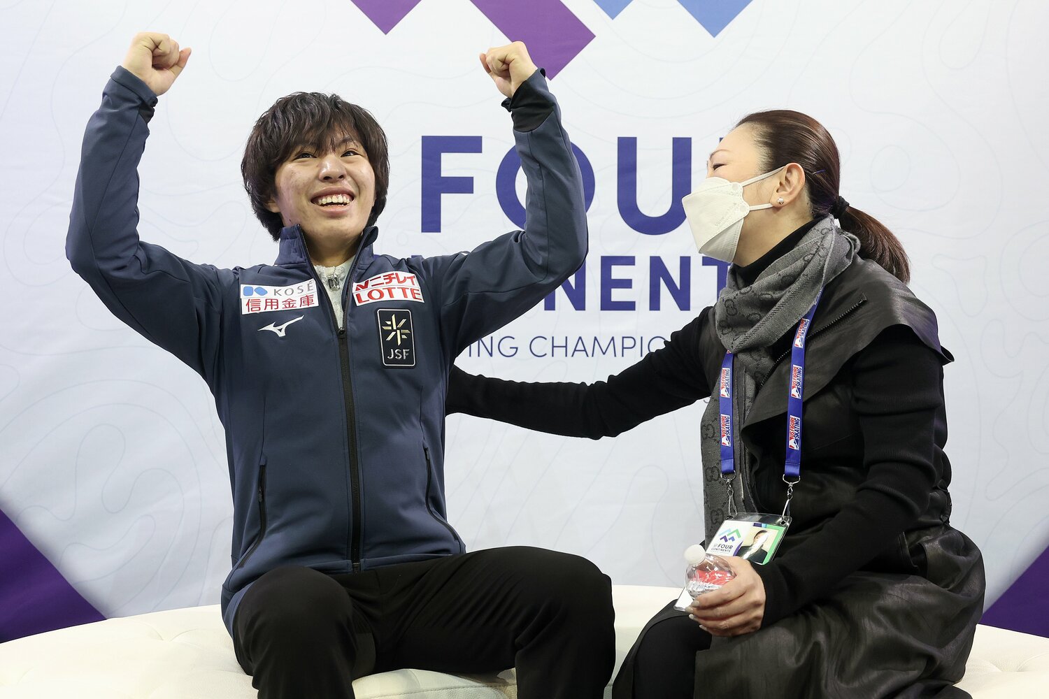 「見たことのない数字で驚いた」と本人は喜びながら振り返った ©Getty Images