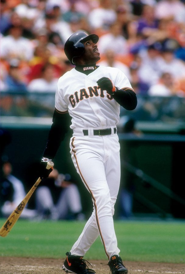1996年に42本塁打＆40盗塁で「40-40」を達成したバリー・ボンズ　47回走って成功40、盗塁成功率は85.1％だった　©︎Getty Images