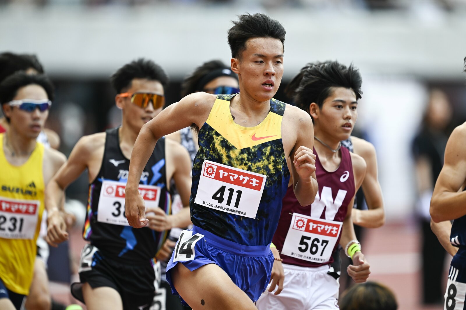 6月の日本選手権は1500mに絞って出場した佐藤 photograph by Asami Enomoto