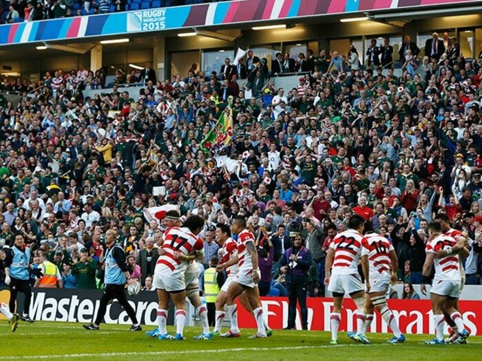 “伝説の南ア戦”現地の観客席――。勝利を見届けたNumberデスクの回想。＜Number Web＞ photograph by Aki Nagao 