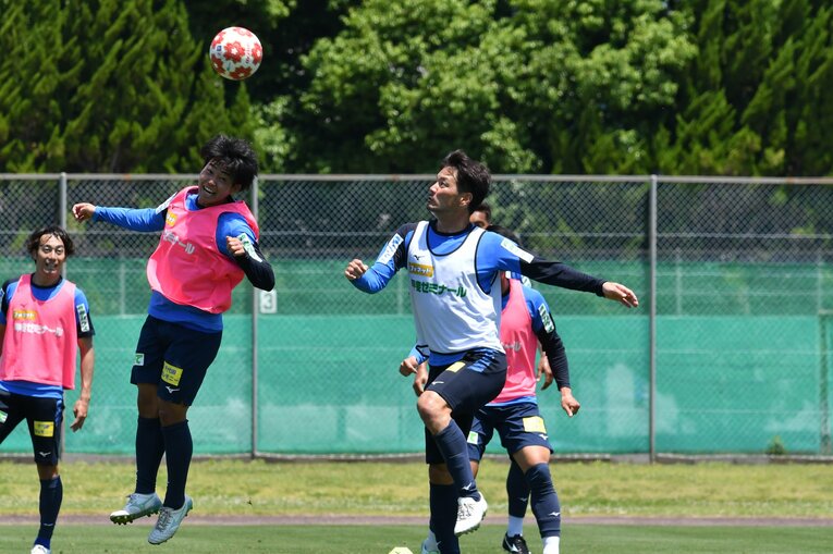 ヴァンフォーレ甲府の練習風景　©2022VFK