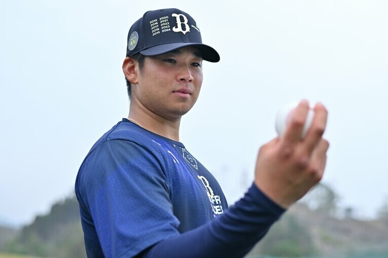 2024年春季キャンプで　©Hideki Sugiyama