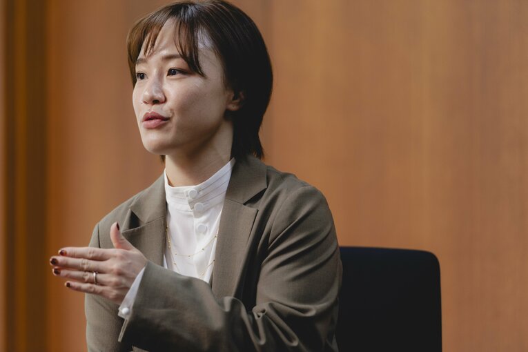 リオ五輪女子レスリング金メダリストの登坂絵莉さん　©Wataru Sato