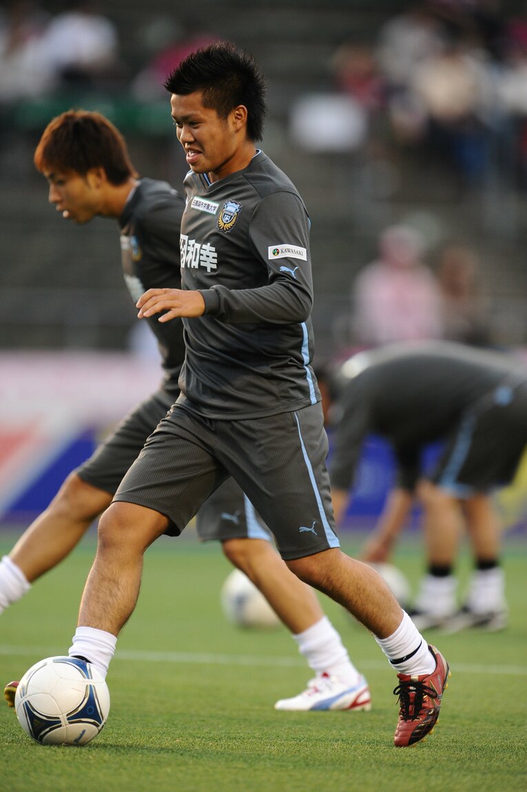 川崎フロンターレ時代の田中パウロ淳一（当時18歳）©︎J.LEAGUE