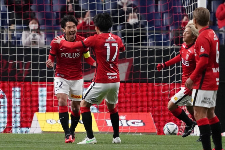 2021年のチーム内初ゴールを決めた阿部　©Getty Images