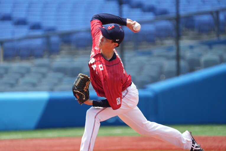 先発し、5回2失点の好投を見せた森下　(C)Masaki Fujioka/JMPA