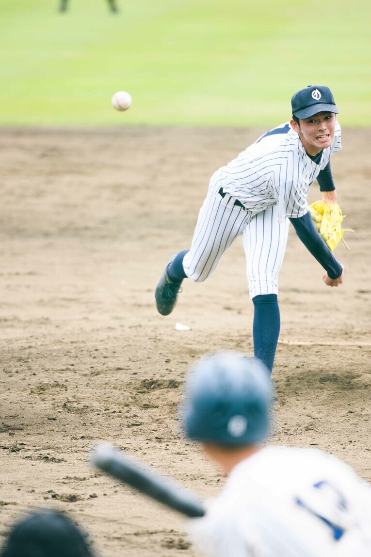 2019年岩手大会での佐々木朗希　©Asami Enomoto