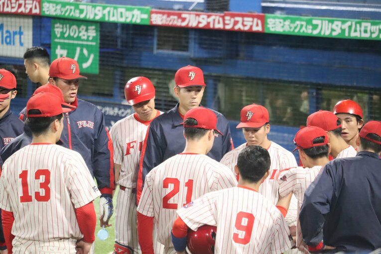 明治神宮大会では創価大に初戦で敗れた富士大　©Genki Taguchi