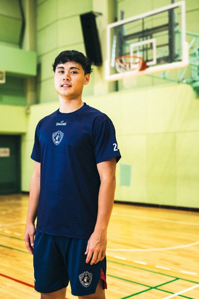 河村勇輝の福岡第一高校時代の先輩・松崎裕樹。現在は河村と同じ横浜ビー・コルセアーズでプレー　©︎Asami Enomoto