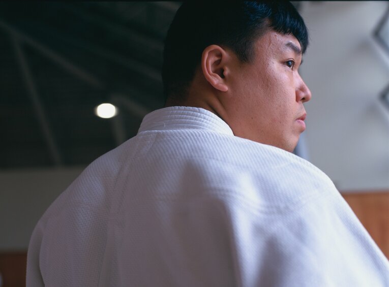 現役時代の小川直也　©Takuya Sugiyama