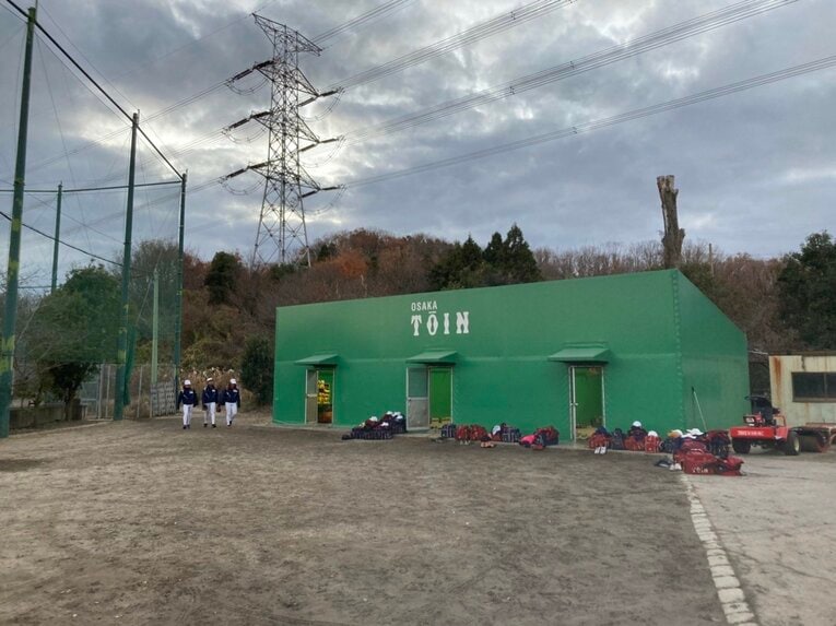大阪桐蔭の練習場（2022年）　©︎Hideki Sugiyama
