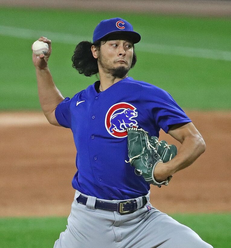 2018年から2020年まではカブスに在籍　©JIJI PRESS