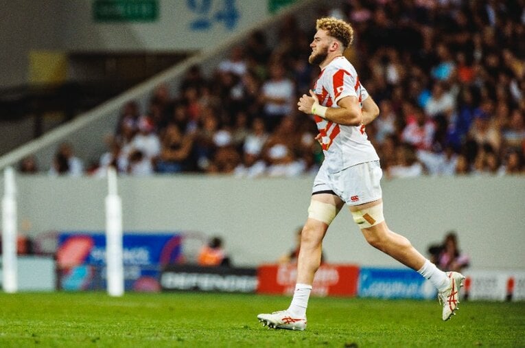 高卒で東芝ブレイブルーパス東京に加入し、W杯日本代表まで上り詰めたワーナー・ディアンズ（21歳）。202cmの長身以上に特筆すべき“真の能力”とは ／ photograph by Kiichi Matsumoto