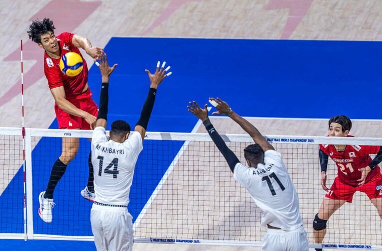 バレーボール世界選手権・リビア戦　©︎Volleyball World