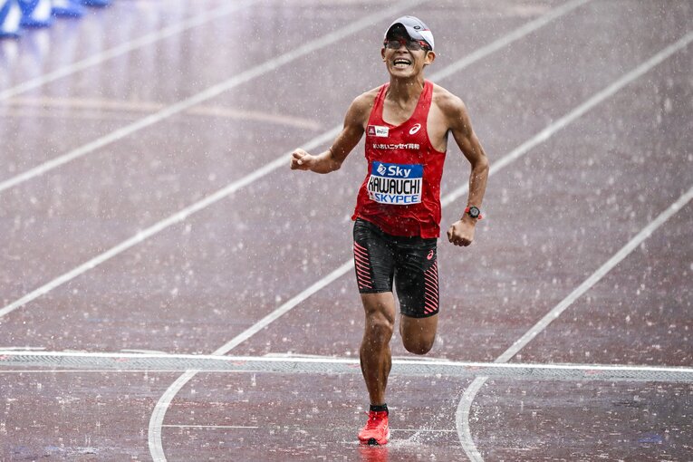 川内はケガを懸念して箱根駅伝強豪校には進まず、学習院大学へ進学。関東学連選抜として箱根駅伝を2度走った　©Asami Enomoto