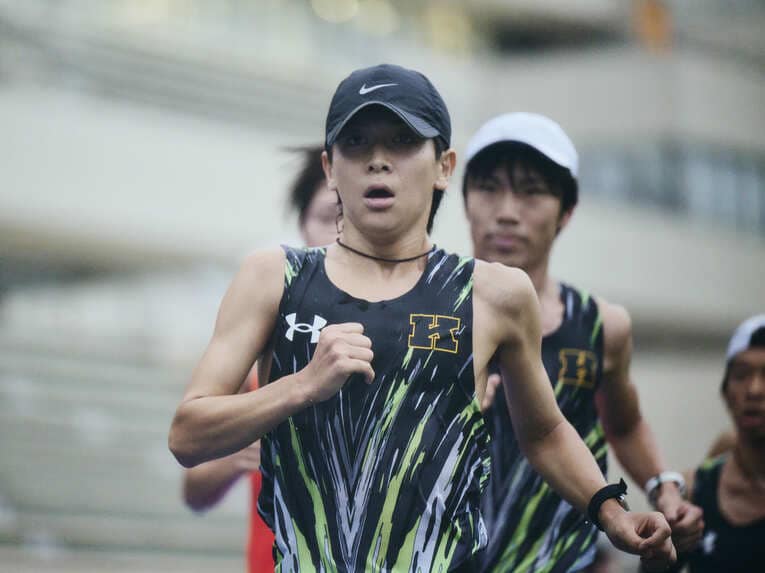 慶應大競走部の練習風景　©Yuki Suenaga