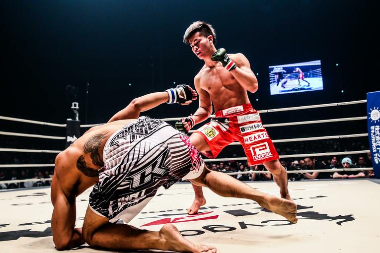 2016年12月31日、那須川天心は中1日でMMA2戦目に臨んだ　©RIZIN FF Susumu Nagao