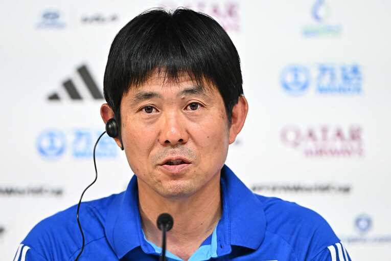 スペイン戦前日の会見　©Takuya Kaneko／JMPA