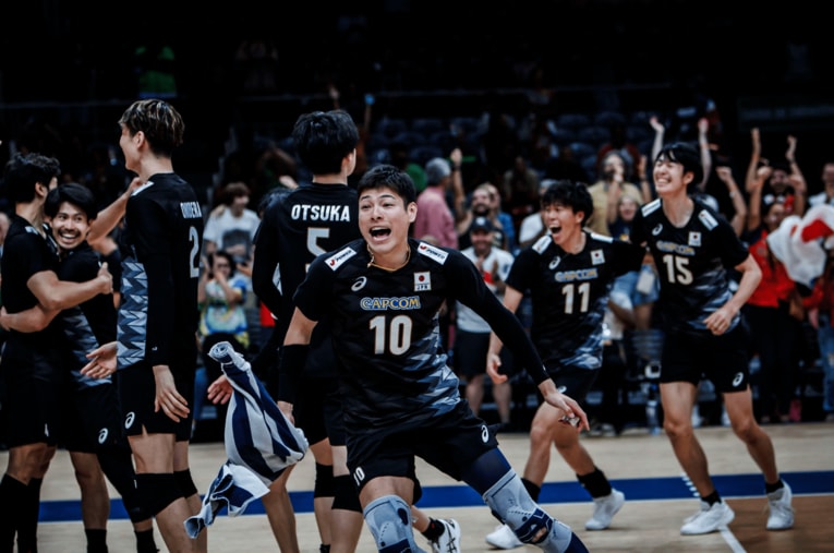 バレーボール男子日本代表（VNLキューバ戦）©︎Volleyball World